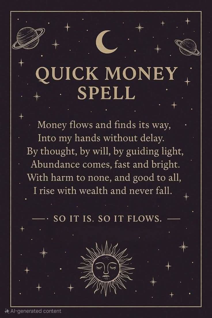 Quick Money Spell
