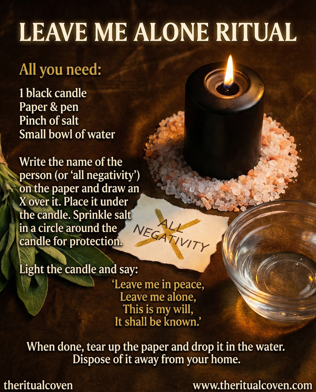 Leave Me Alone Spell