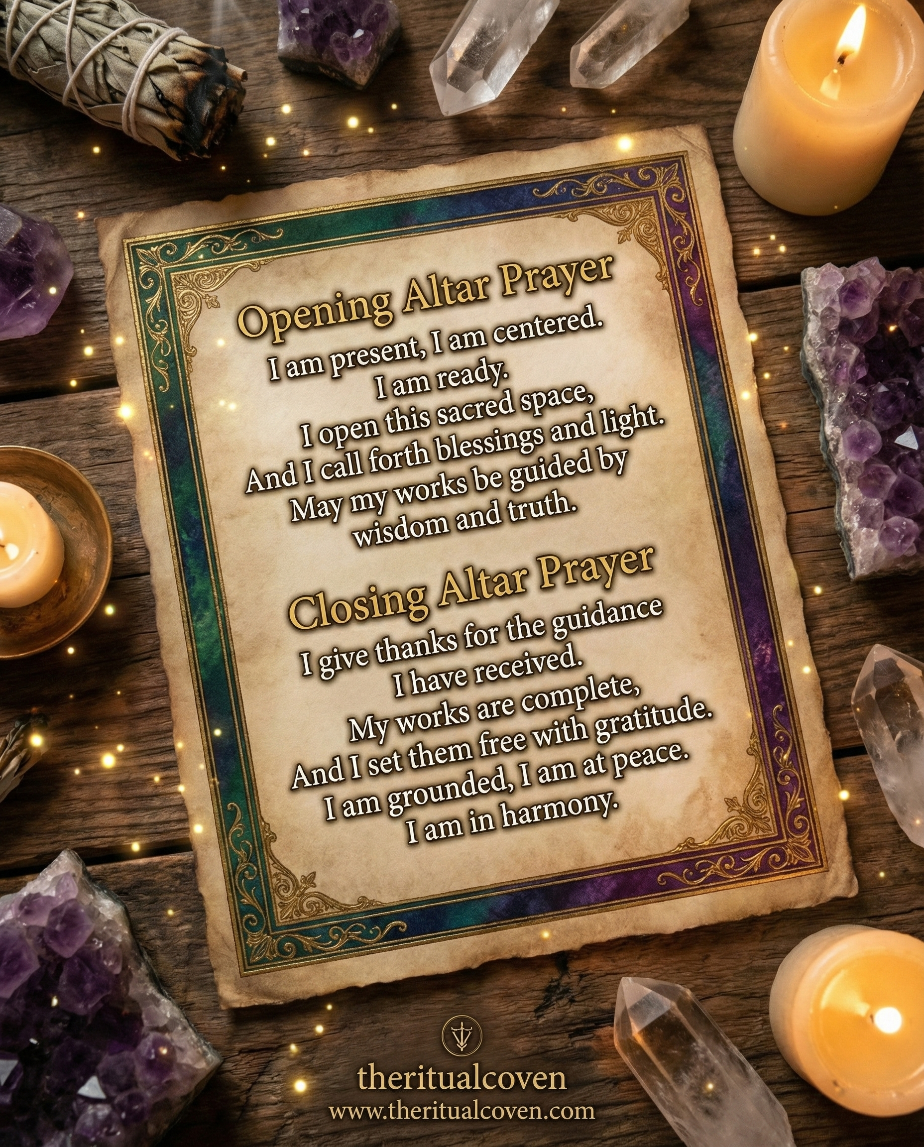 Opening Alter prayer