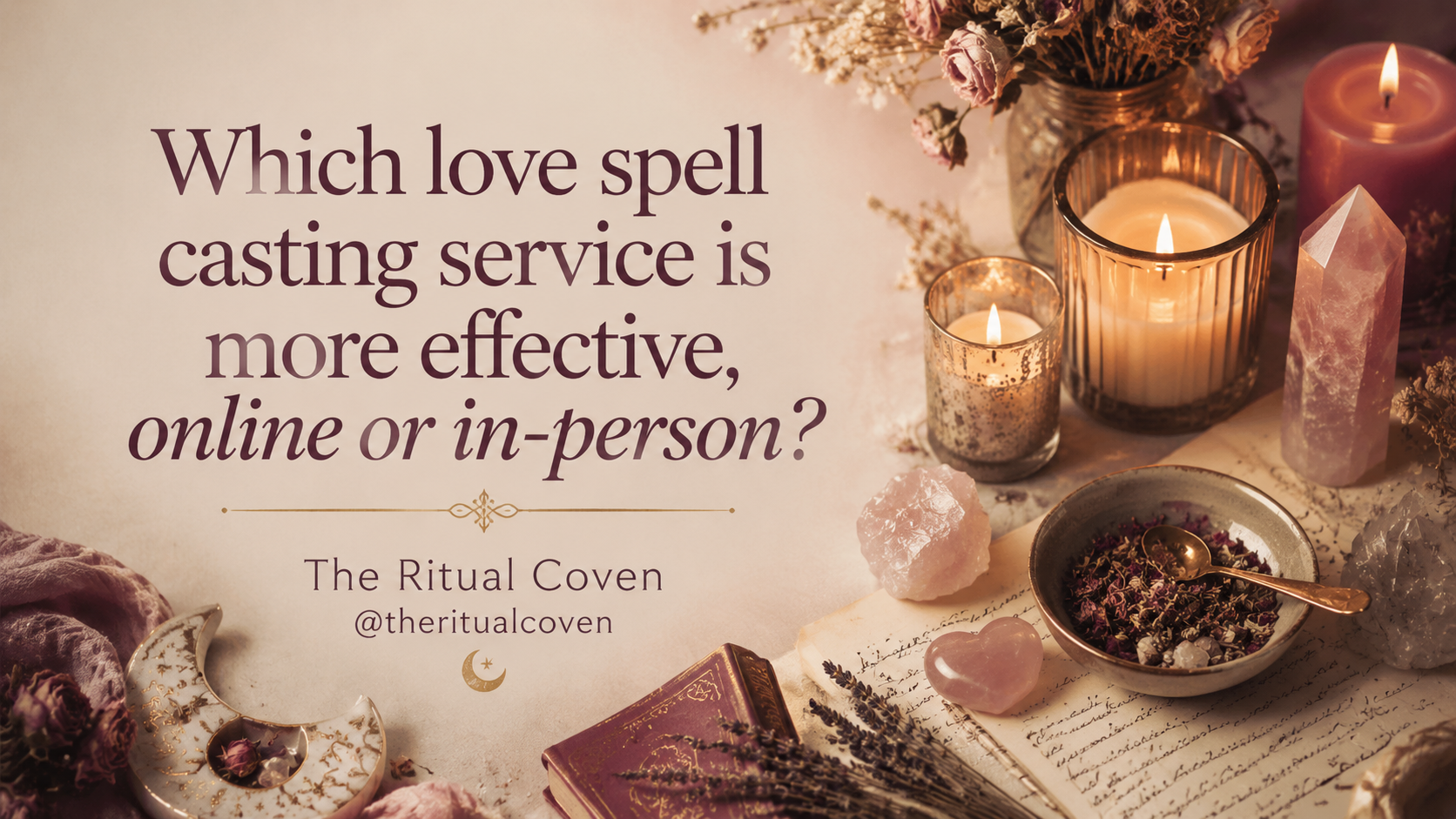 Which love spell casting service is more effective, online or in-person?