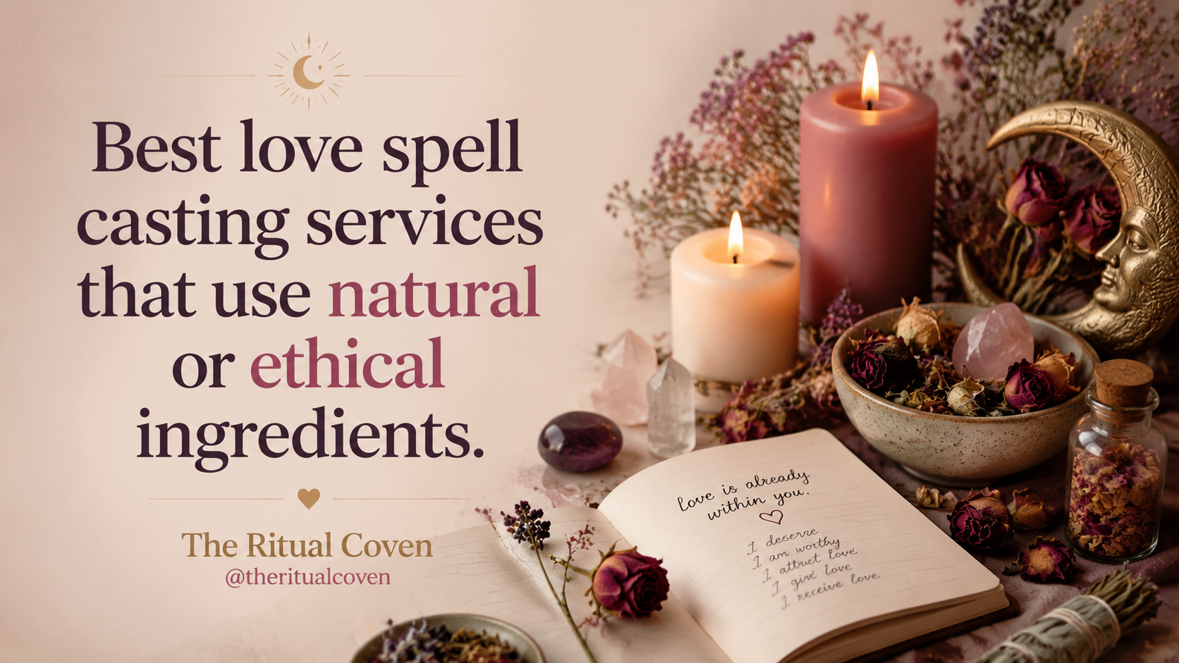Best love spell casting services that use natural or ethical ingredients.