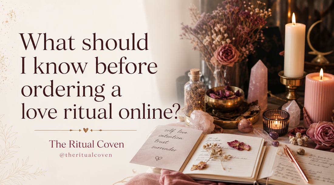 What should I know before ordering a love ritual online?