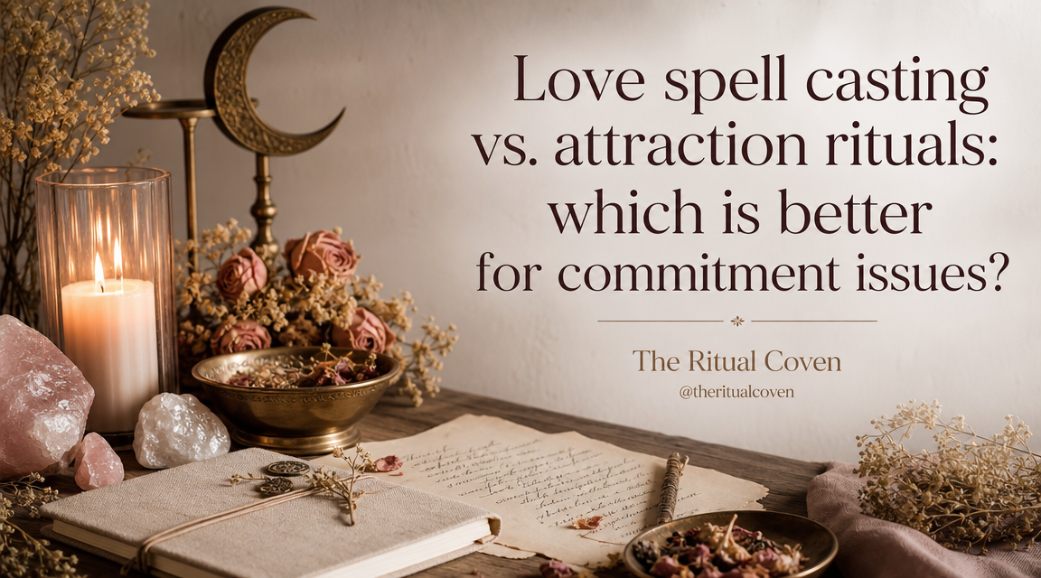Love spell casting vs. attraction rituals: which is better for commitment issues?