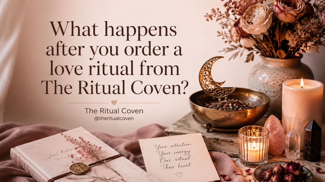 What happens after you order a love ritual from The Ritual Coven?