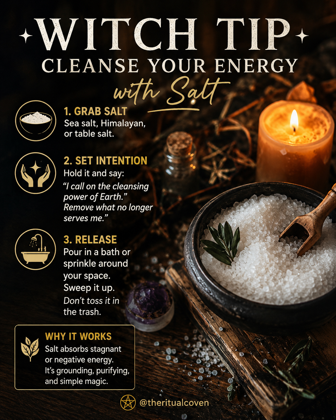 Witch Tip: How to Cleanse Your Energy with Salt