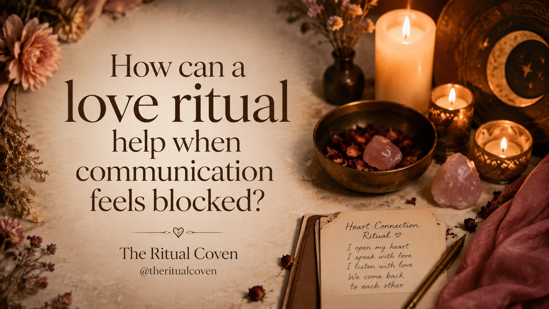 How can a love ritual help when communication feels blocked?