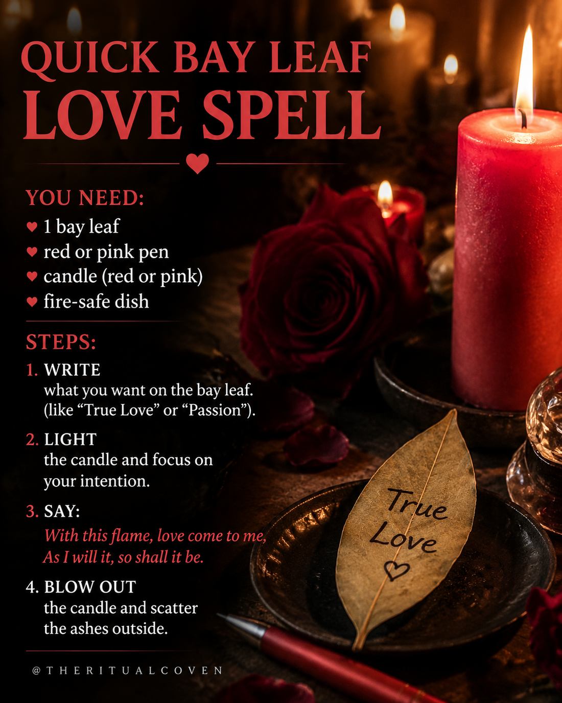 Quick Bay Leave Love spell