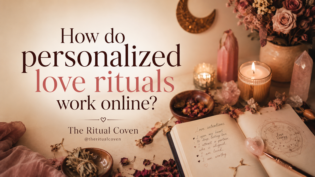 How do personalized love rituals work online?