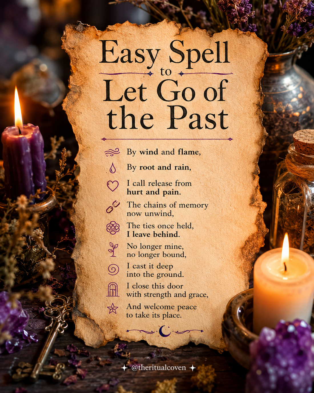 easy spell to let go of the past