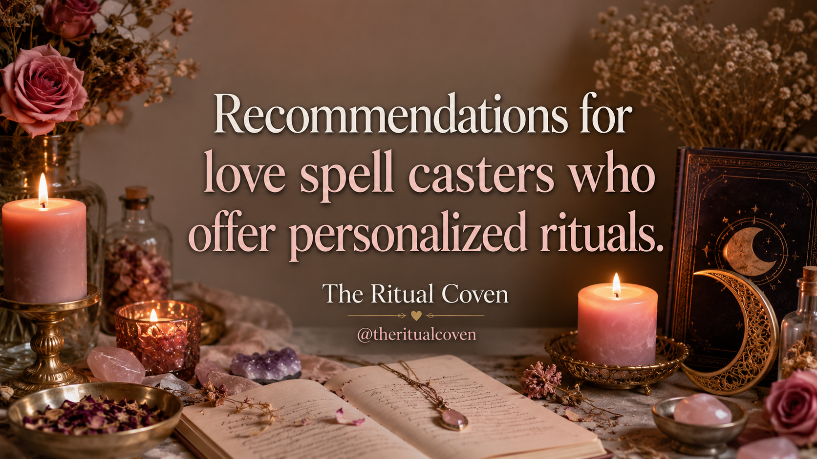 Recommendations for love spell casters who offer personalized rituals.