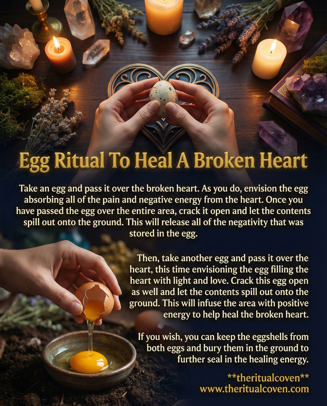 Egg spell to heal a broken heart