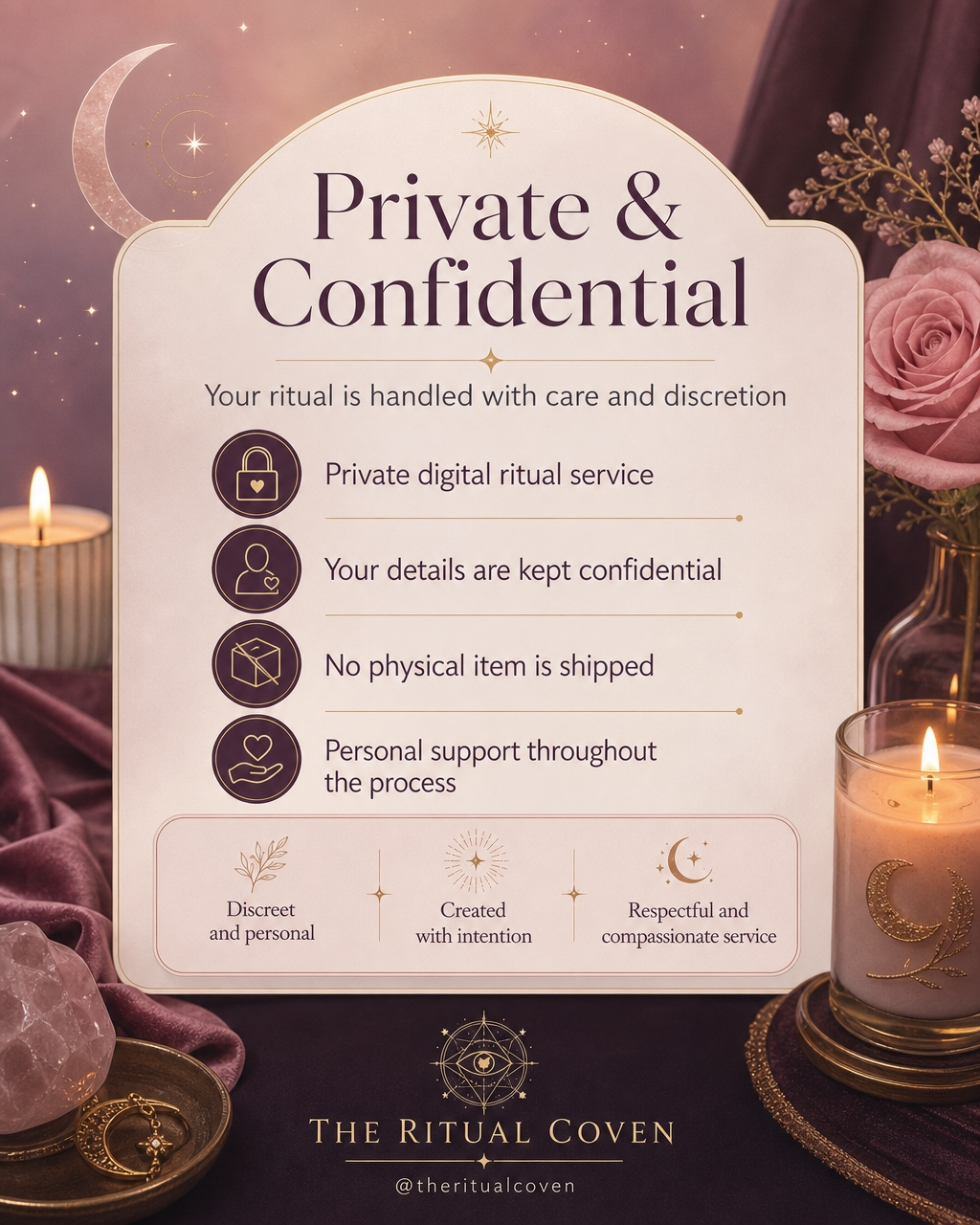 Healthy Pregnancy & Safe Birth Blessing Ritual private and confidential ritual service image