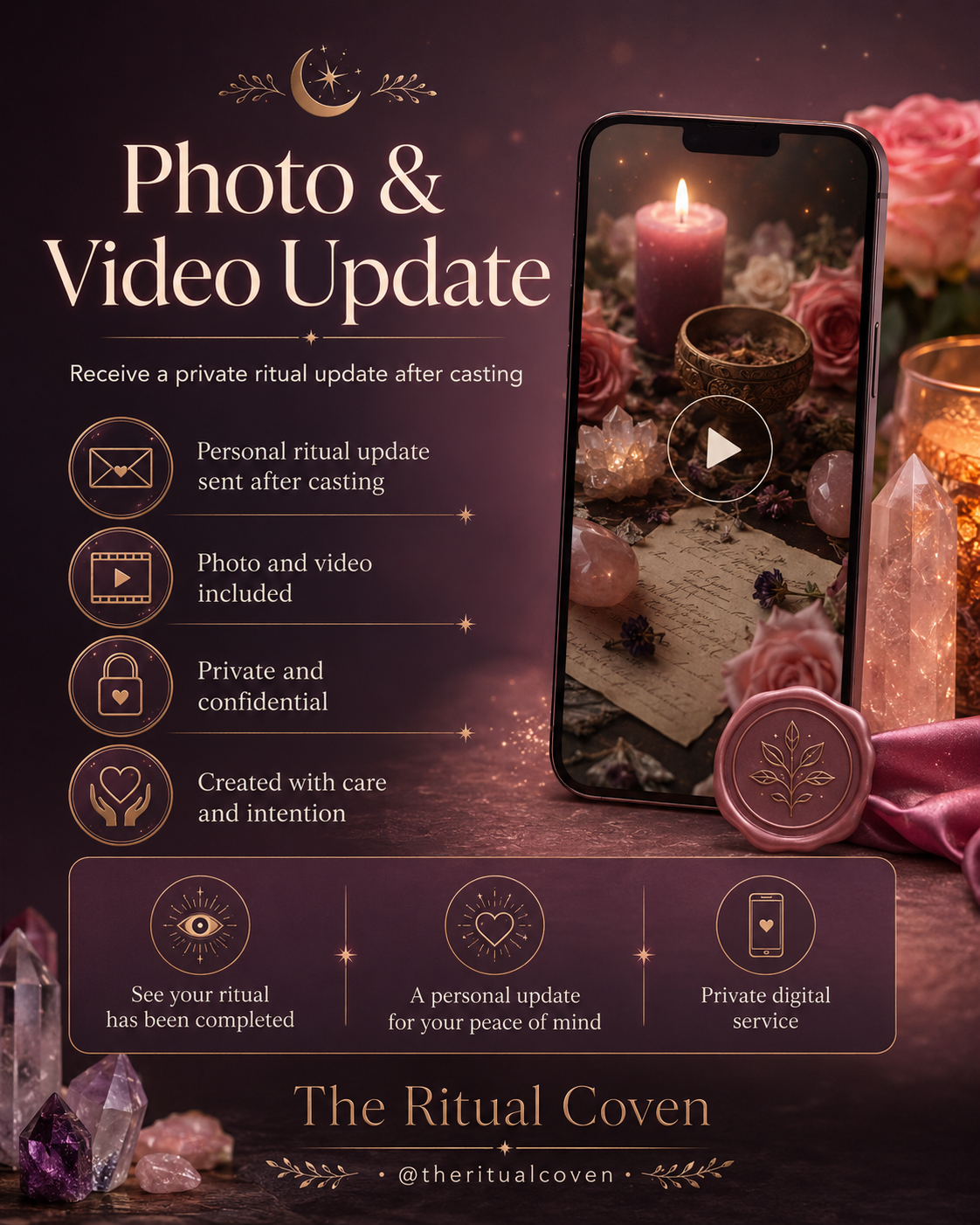 Healthy Pregnancy & Safe Birth Blessing Ritual photo and video ritual update image