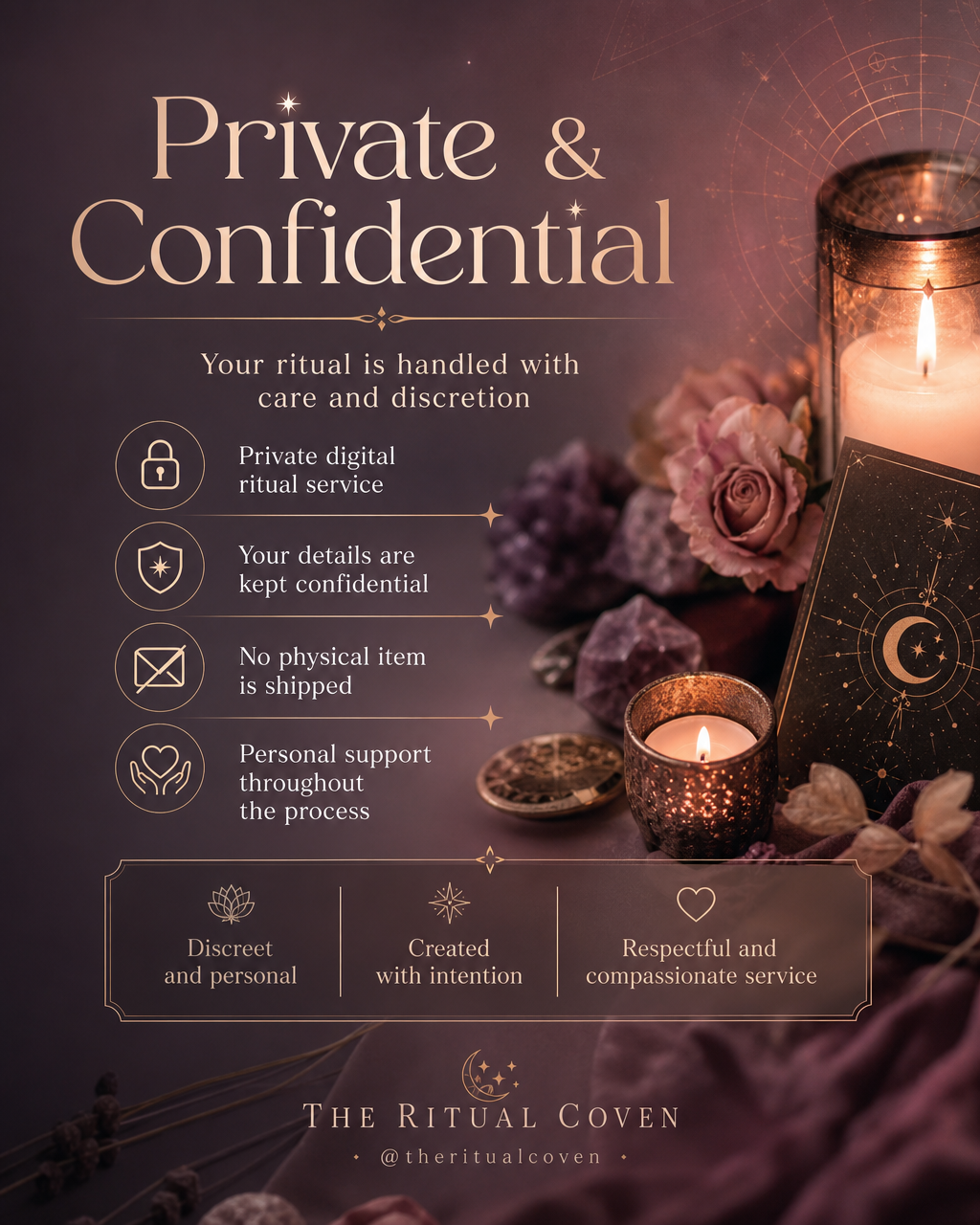 Mercury Retrograde Shield Ritual private and confidential ritual service image