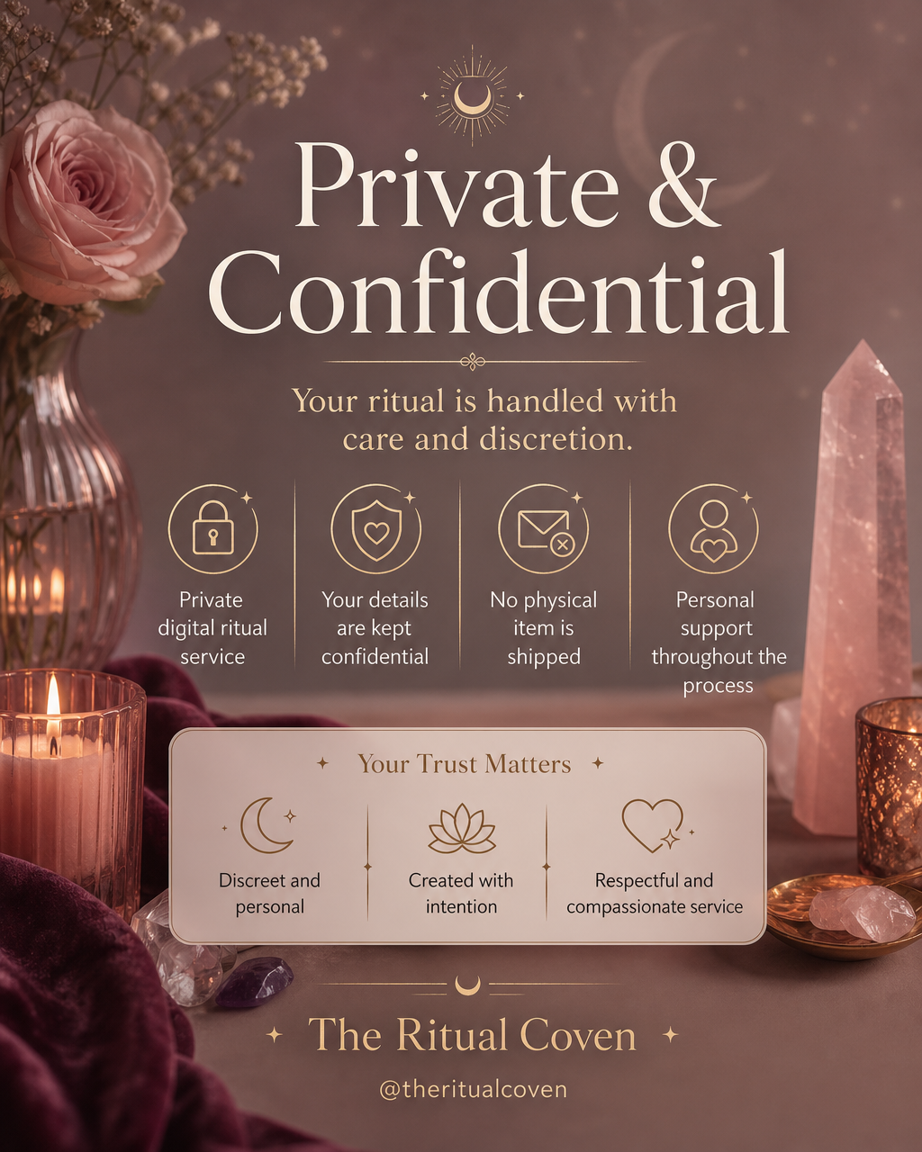 Past Life Healing & Karmic Debt Clearing Ritual private and confidential ritual service image
