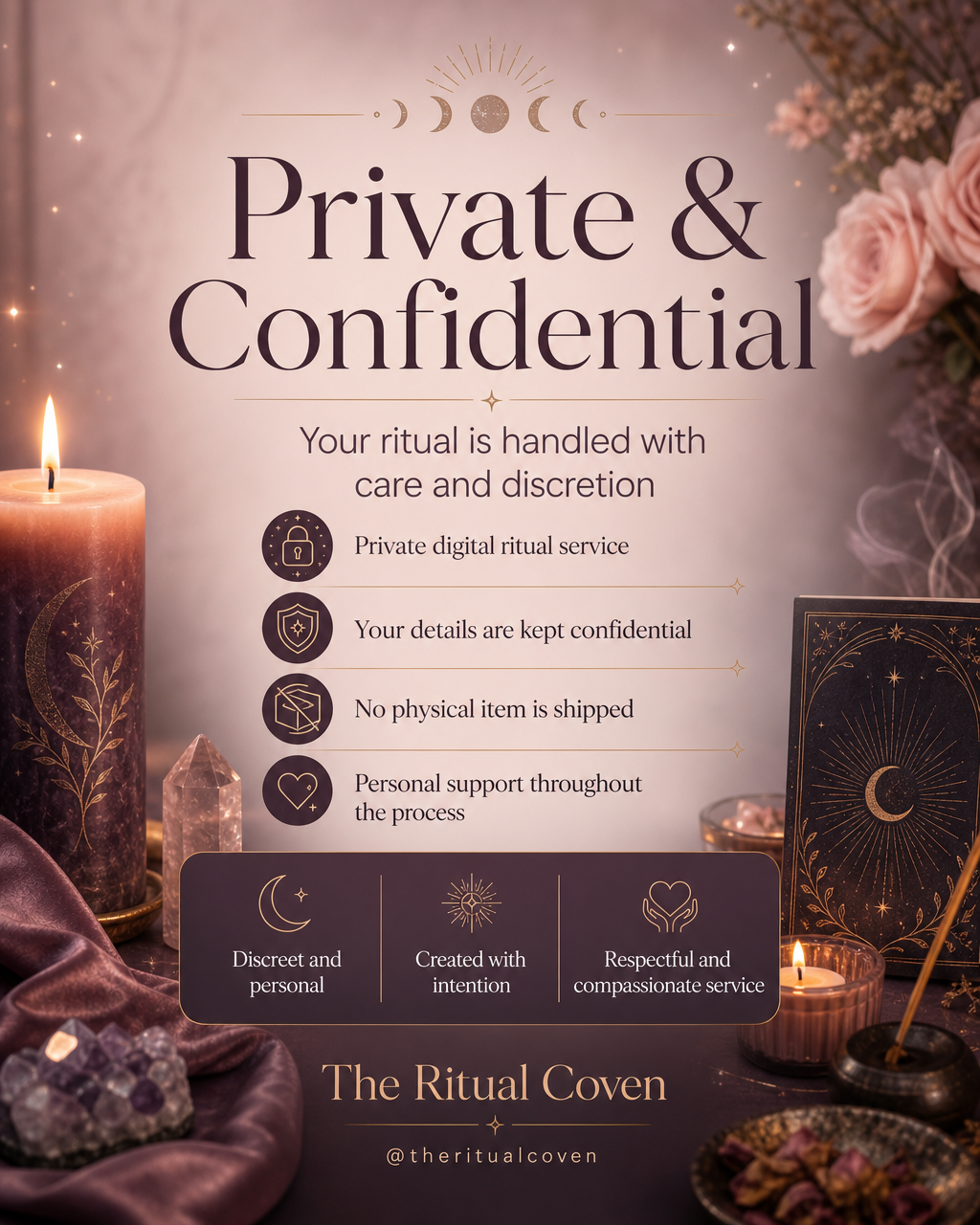 Divine Timing Alignment Ritual private and confidential ritual service image