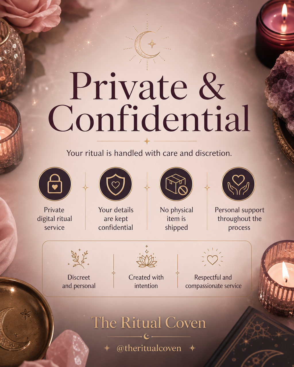 Triple Cast Aura Cleansing Ritual private and confidential ritual service image