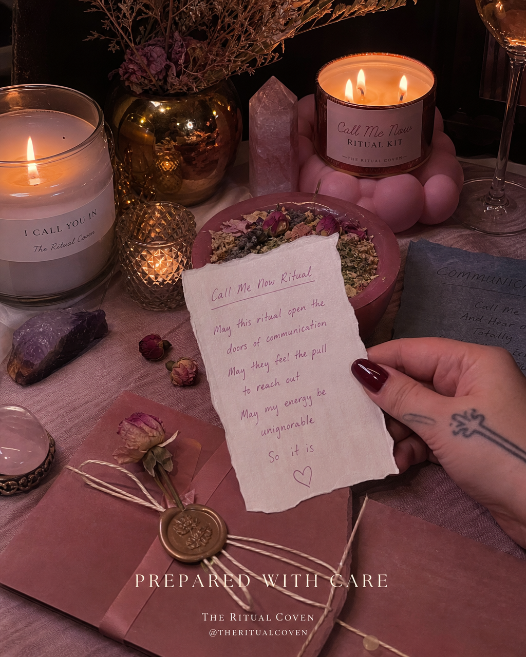 Call Me Now Ritual realistic ritual scene by The Ritual Coven