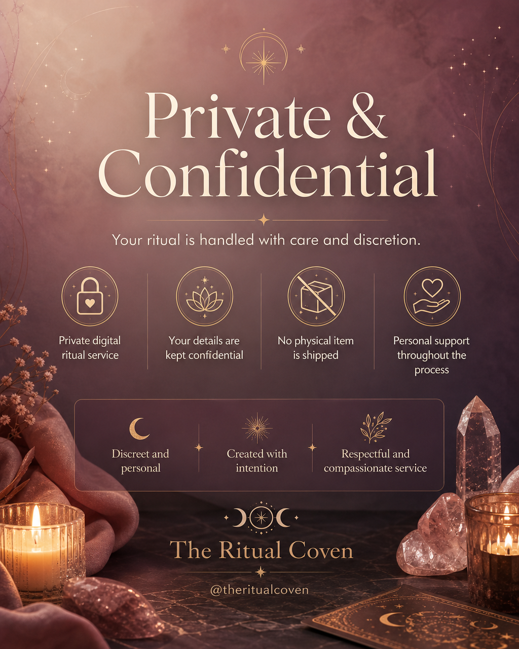 Twin Flame Union Ritual private and confidential ritual service image