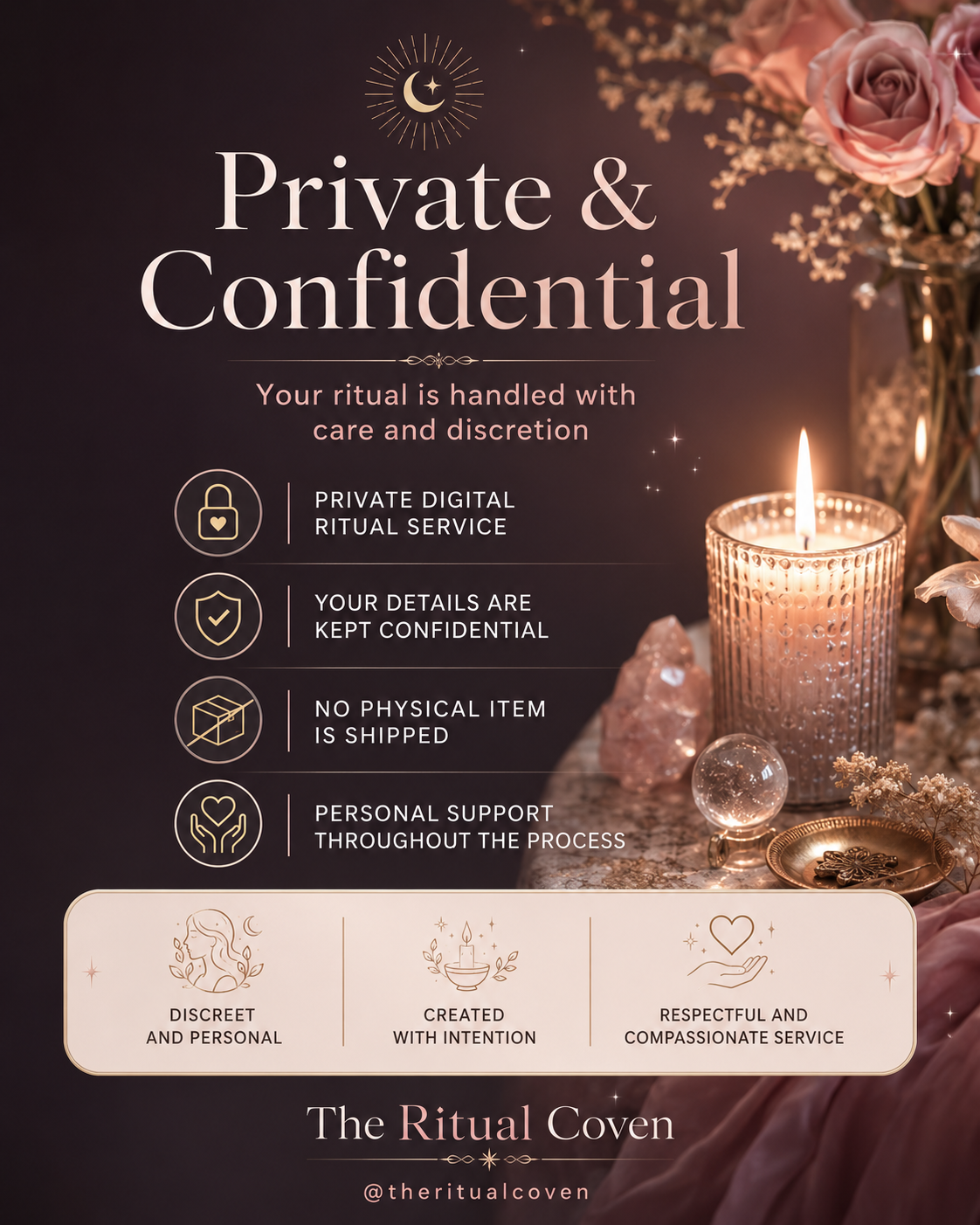 Soul Tie Release Ritual private and confidential ritual service image