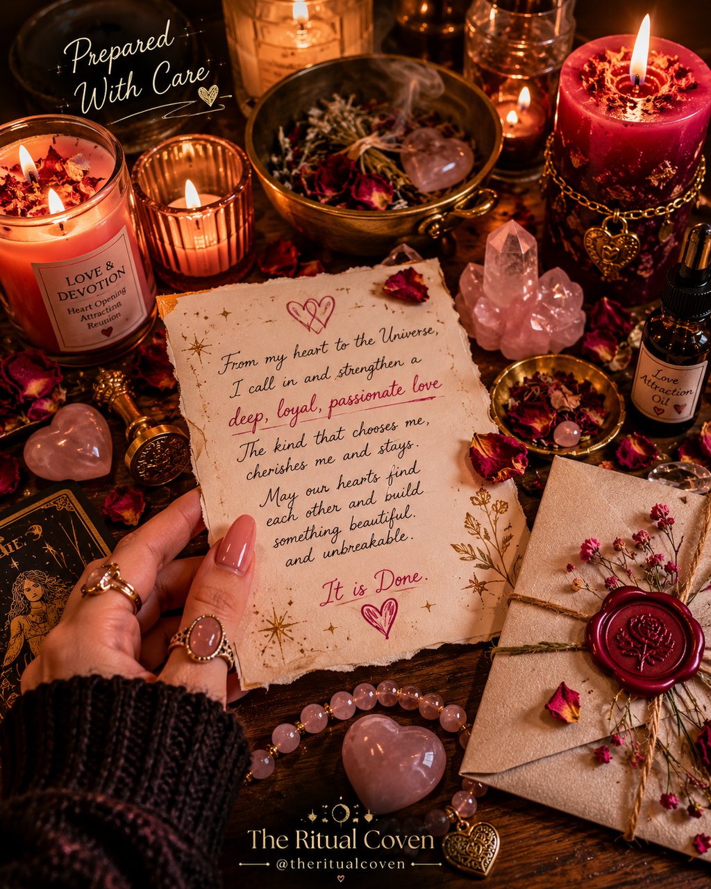 Super Strength Love Ritual realistic ritual scene by The Ritual Coven