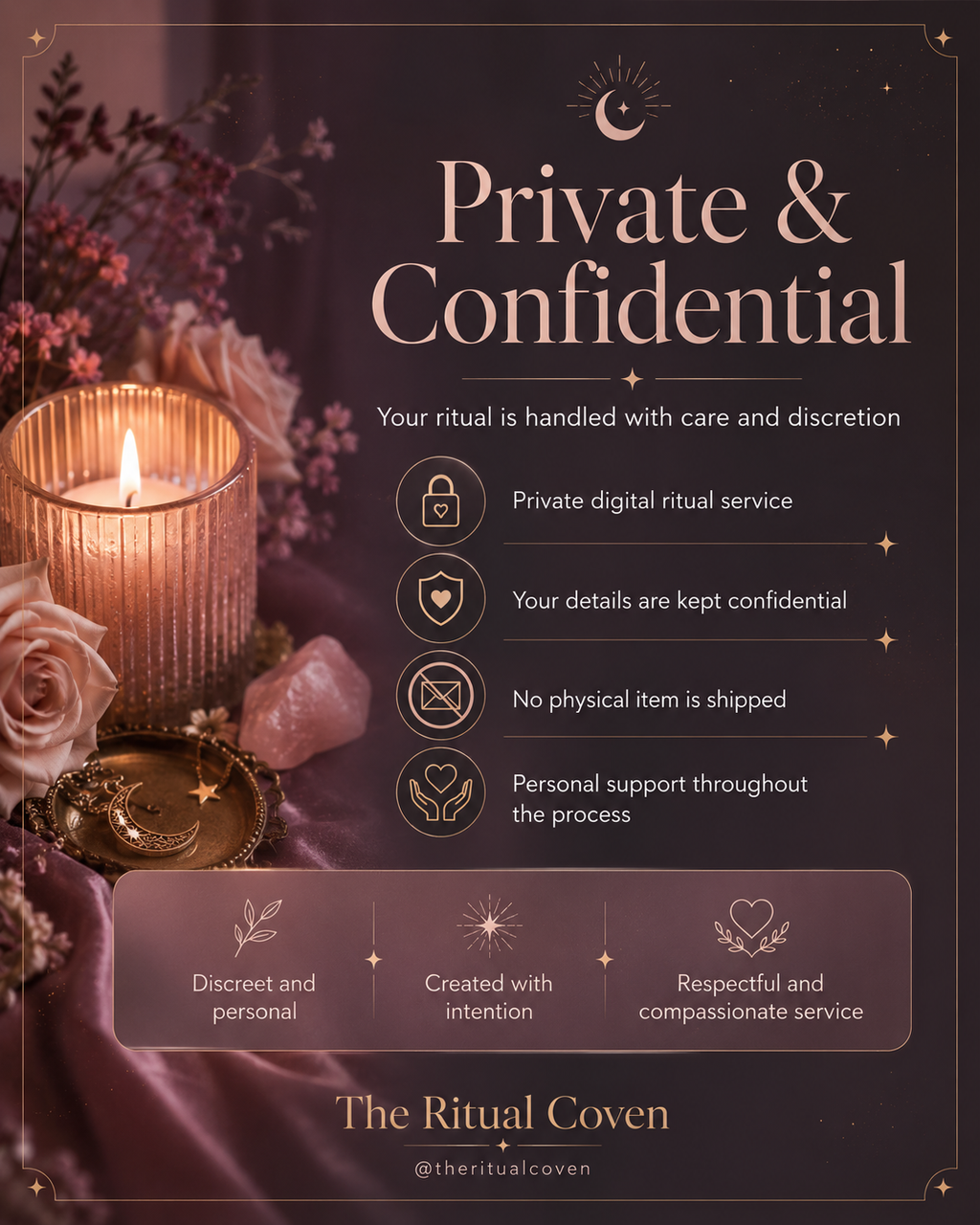 Stage/Audition Confidence Ritual private and confidential ritual service image