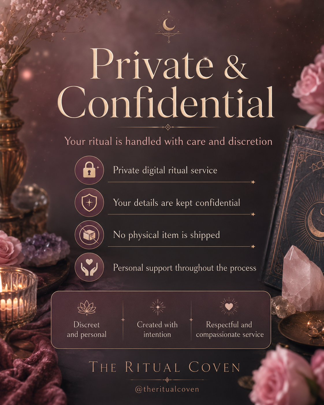 Get a Spirit Companion Ritual private and confidential ritual service image
