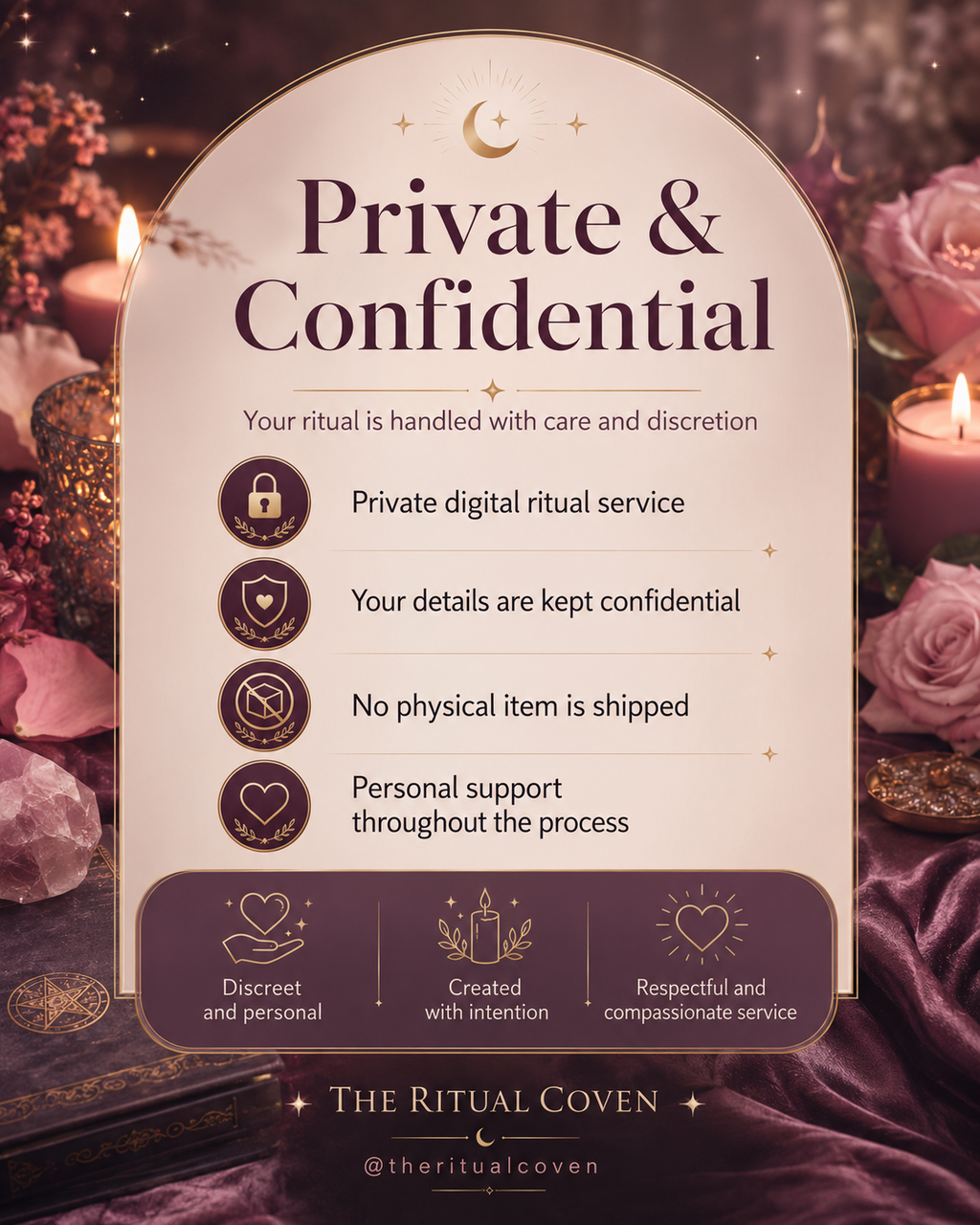 Jealousy Shield Ritual private and confidential ritual service image