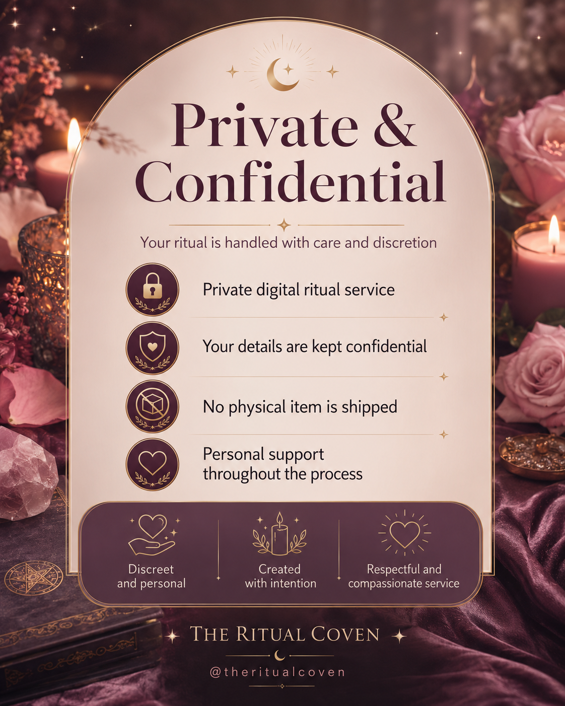 Jealousy Shield Ritual private and confidential ritual service image