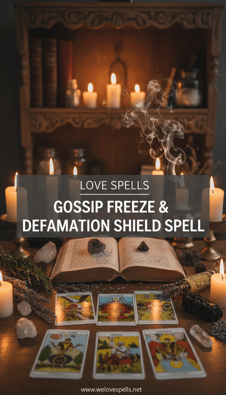 Gossip Freeze & Defamation Shield Ritual - Ritual Coven